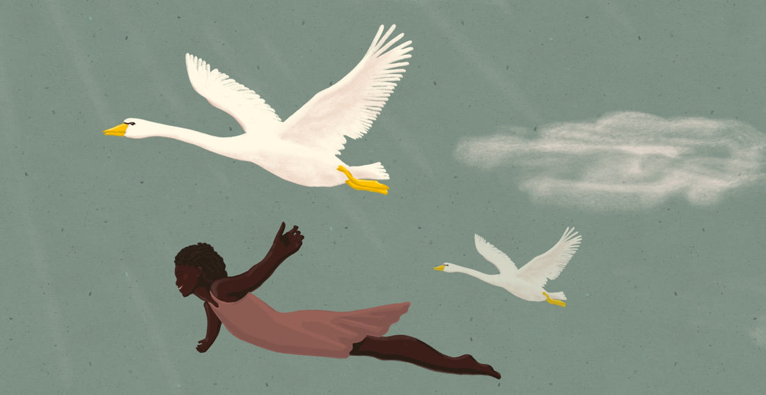 Narrative illustration from Kindred Creatures collection by Emily B. Studio