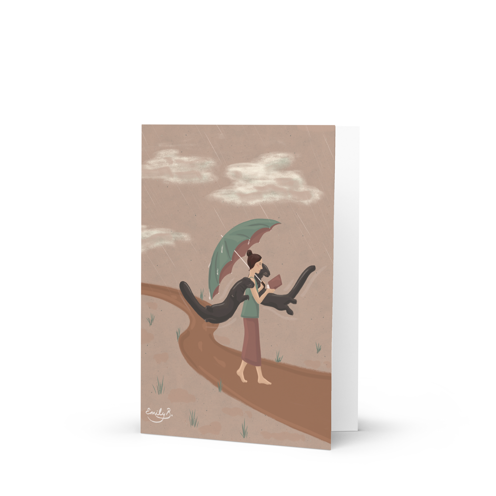 High-quality 350 gsm illustrated card with included envelope