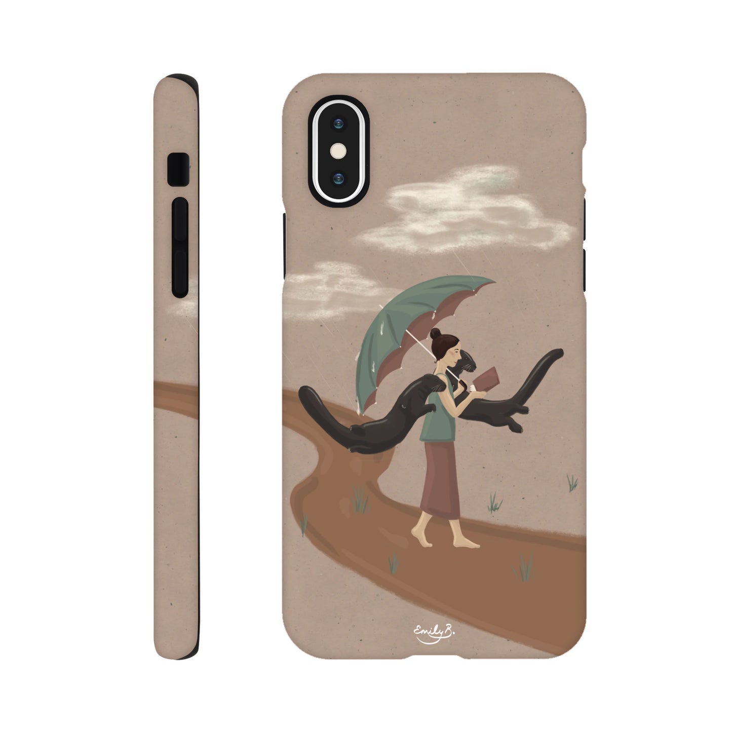 Illustrated iPhone tough phone case by Emily B.Studio
