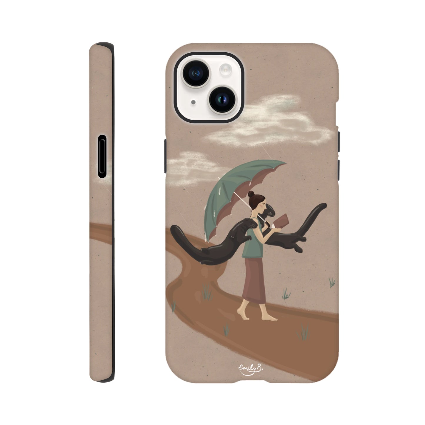 Creative iPhone tough case with glossy finish