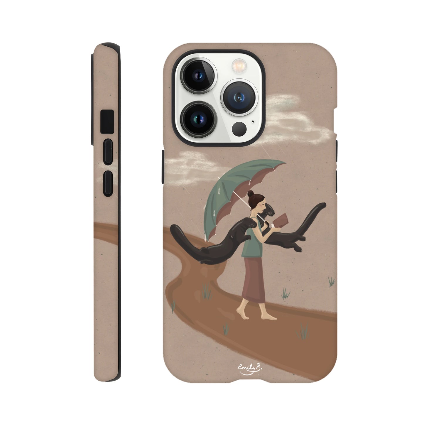 Creative iPhone tough case with glossy finish