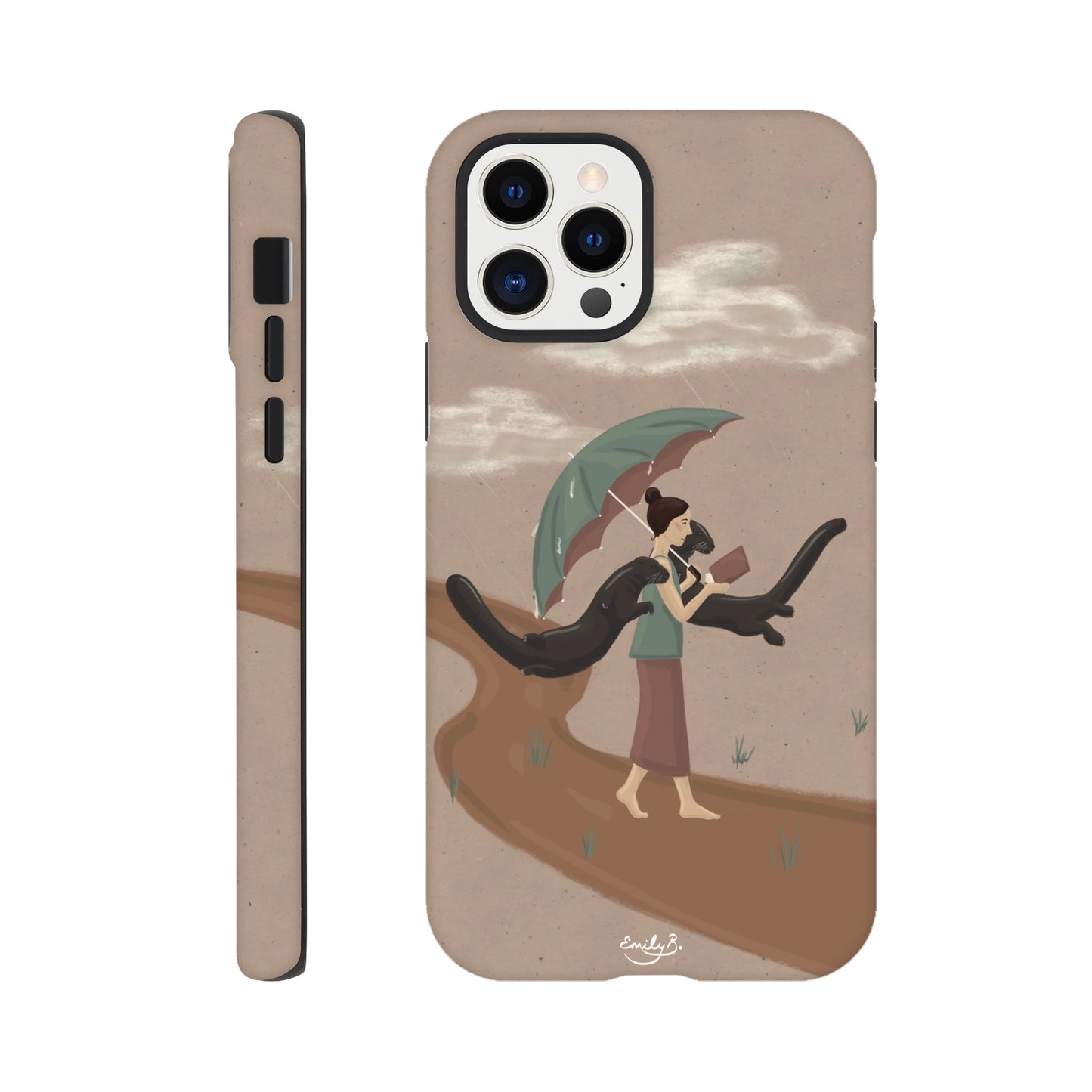 Creative iPhone tough case with glossy finish