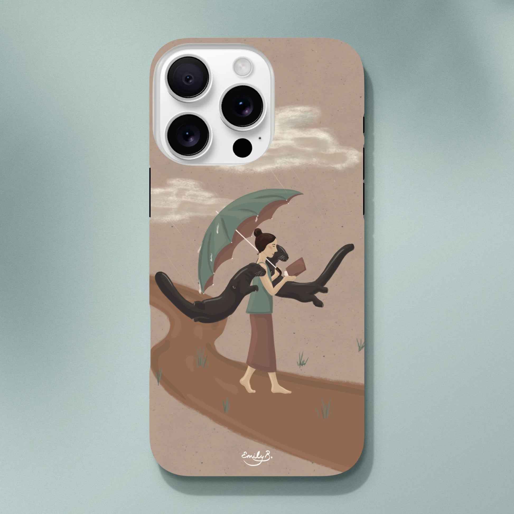 Illustrated iPhone tough phone case by Emily B.Studio