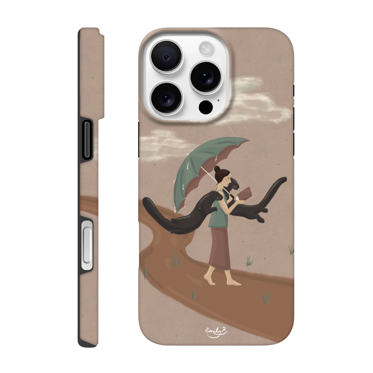 Illustrated iPhone tough phone case by Emily B.Studio