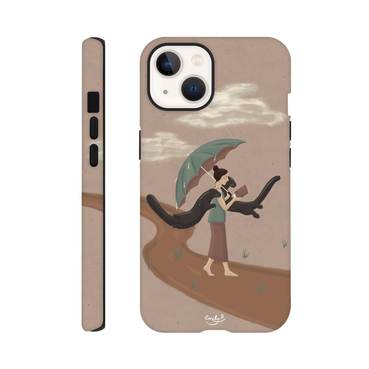 Illustrated iPhone tough phone case by Emily B.Studio