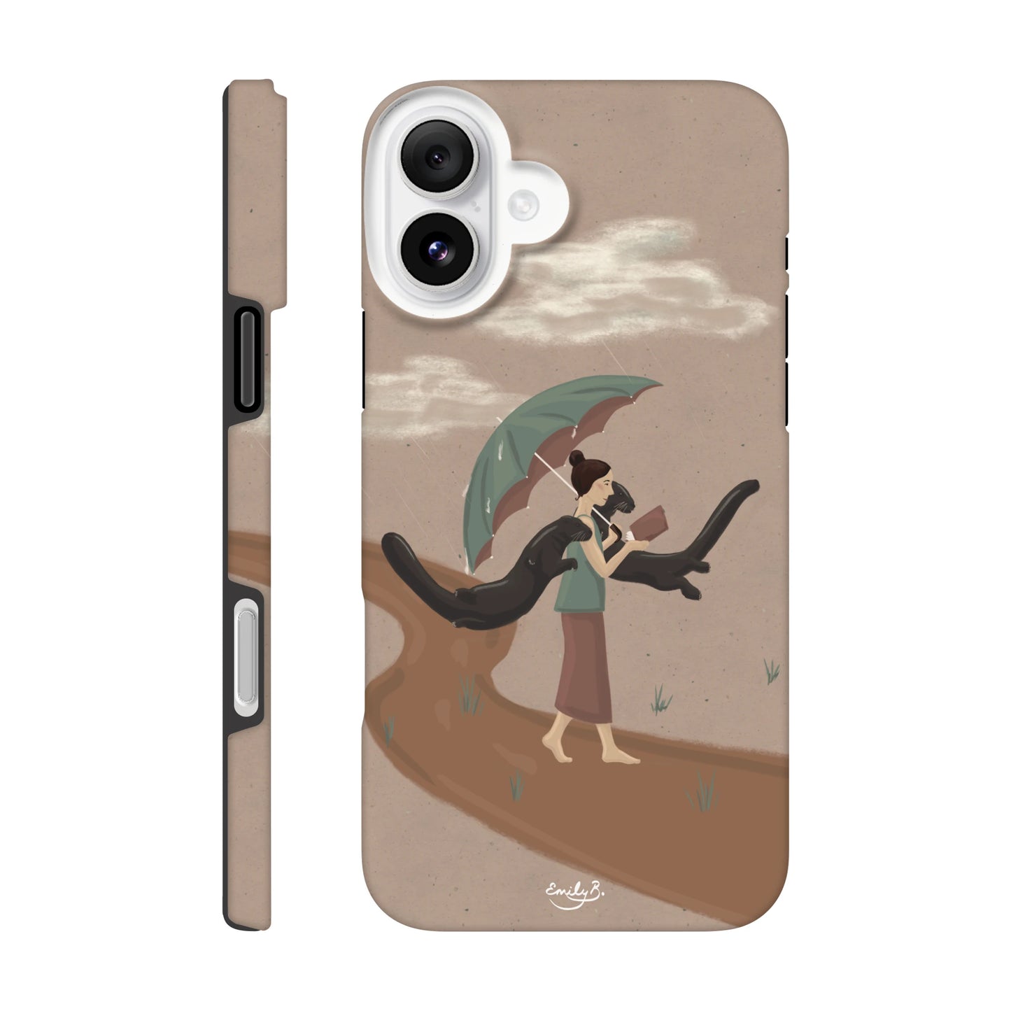 Illustrated iPhone tough phone case by Emily B.Studio