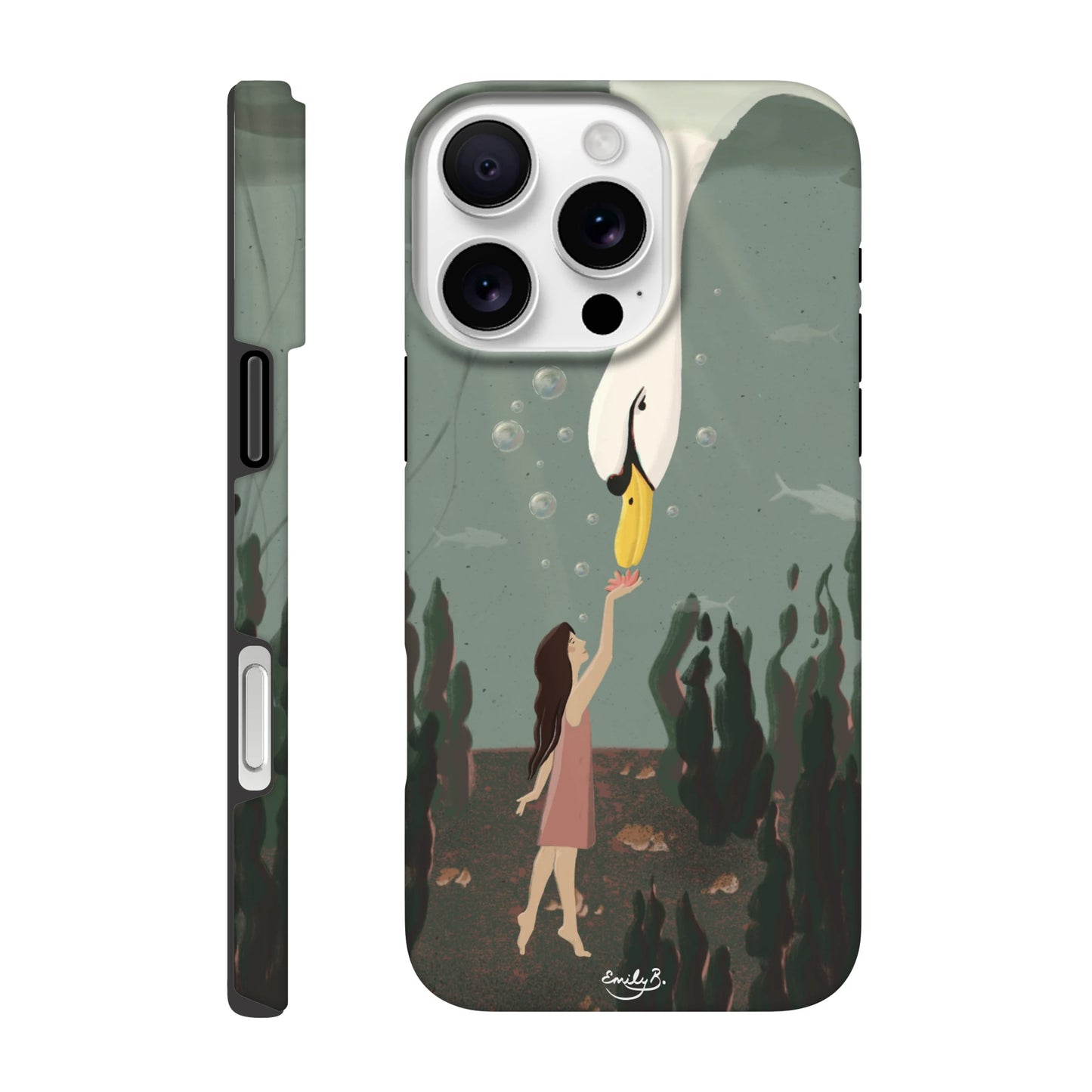 Artistic iPhone case by UK illustrator Emily Bucher